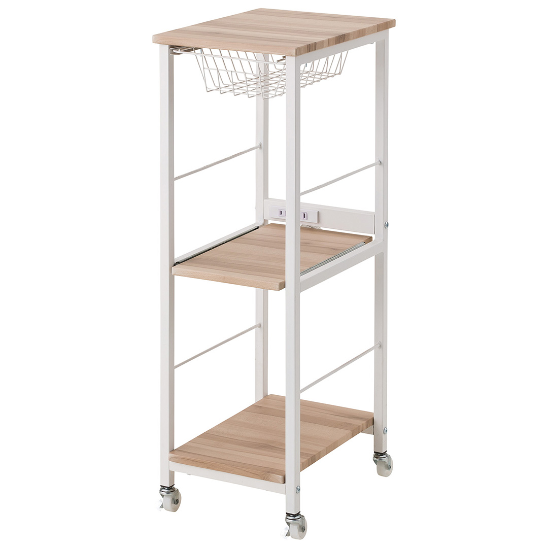 ヴィンテージ調 キッチンワゴンスリム: インテリア・家具・収納