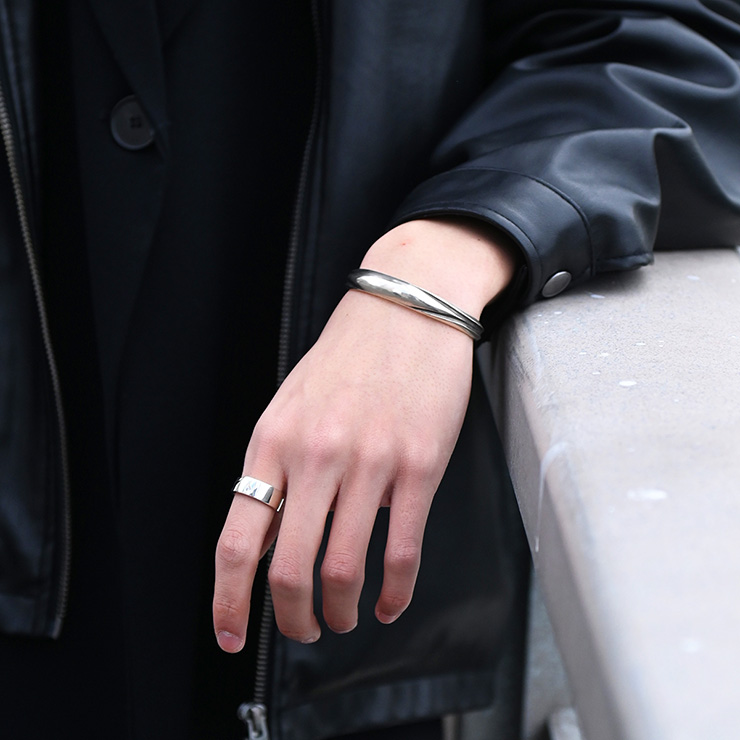 D.four -ROSSO-】シルバーバングル [DF-057]