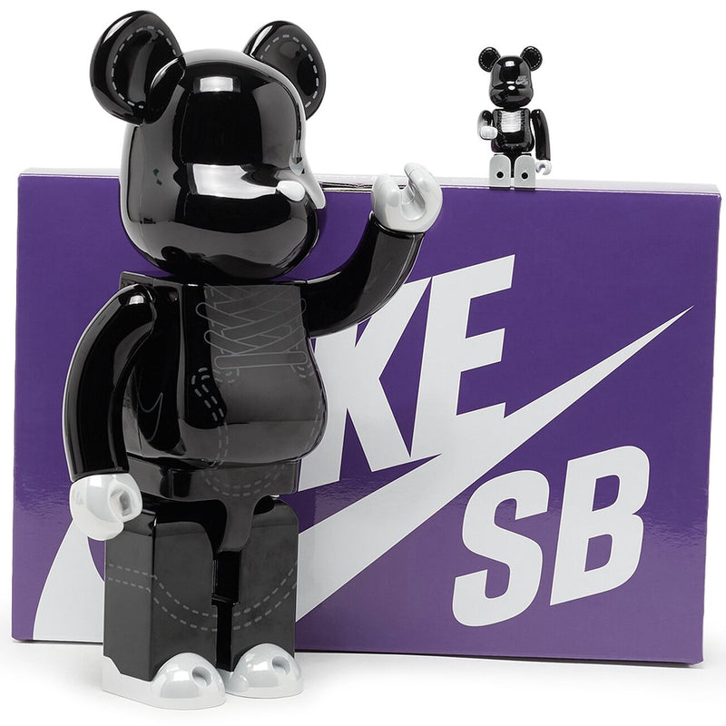 BE@RBRICK NIKE SB 2020 BLACK 1000％ Bearbrick Nike SB 1000% Black - US