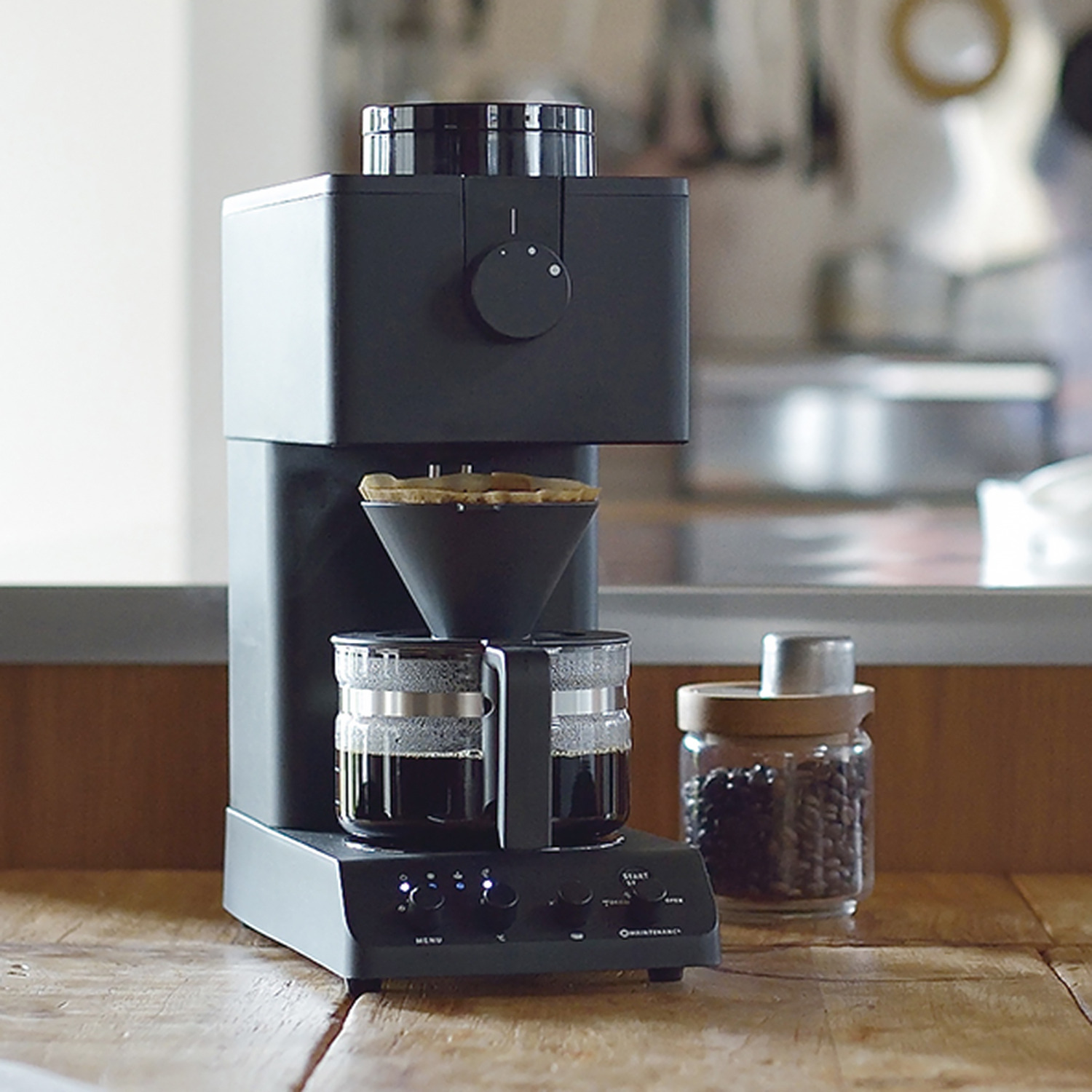 ツインバード 匠のハンドドリップの 再現を目指した 豆から挽く贅沢な