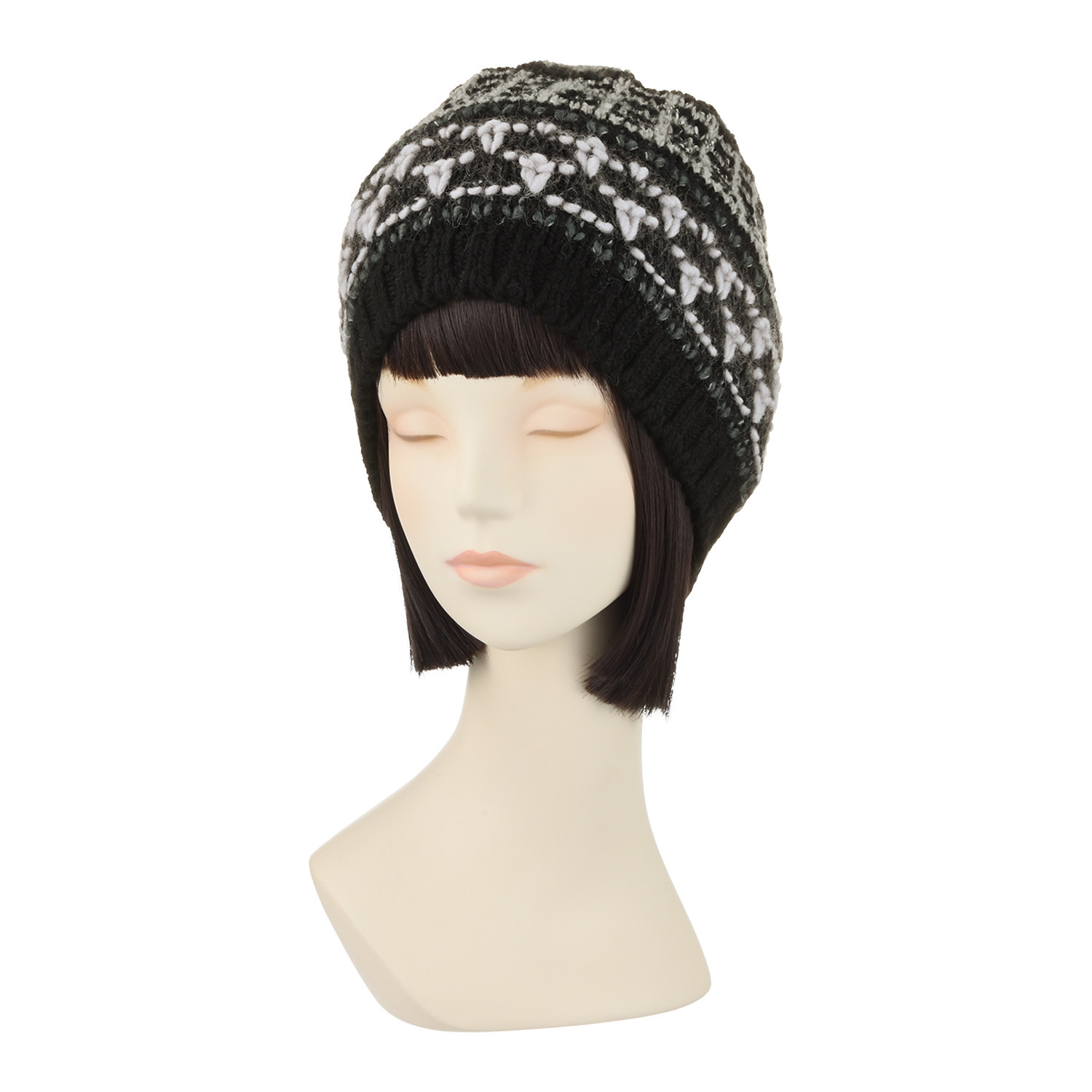 エムアンドキョウコ M.&KYOKO ニット帽 #BROWN系 佐藤繊維 M.&KYOKO