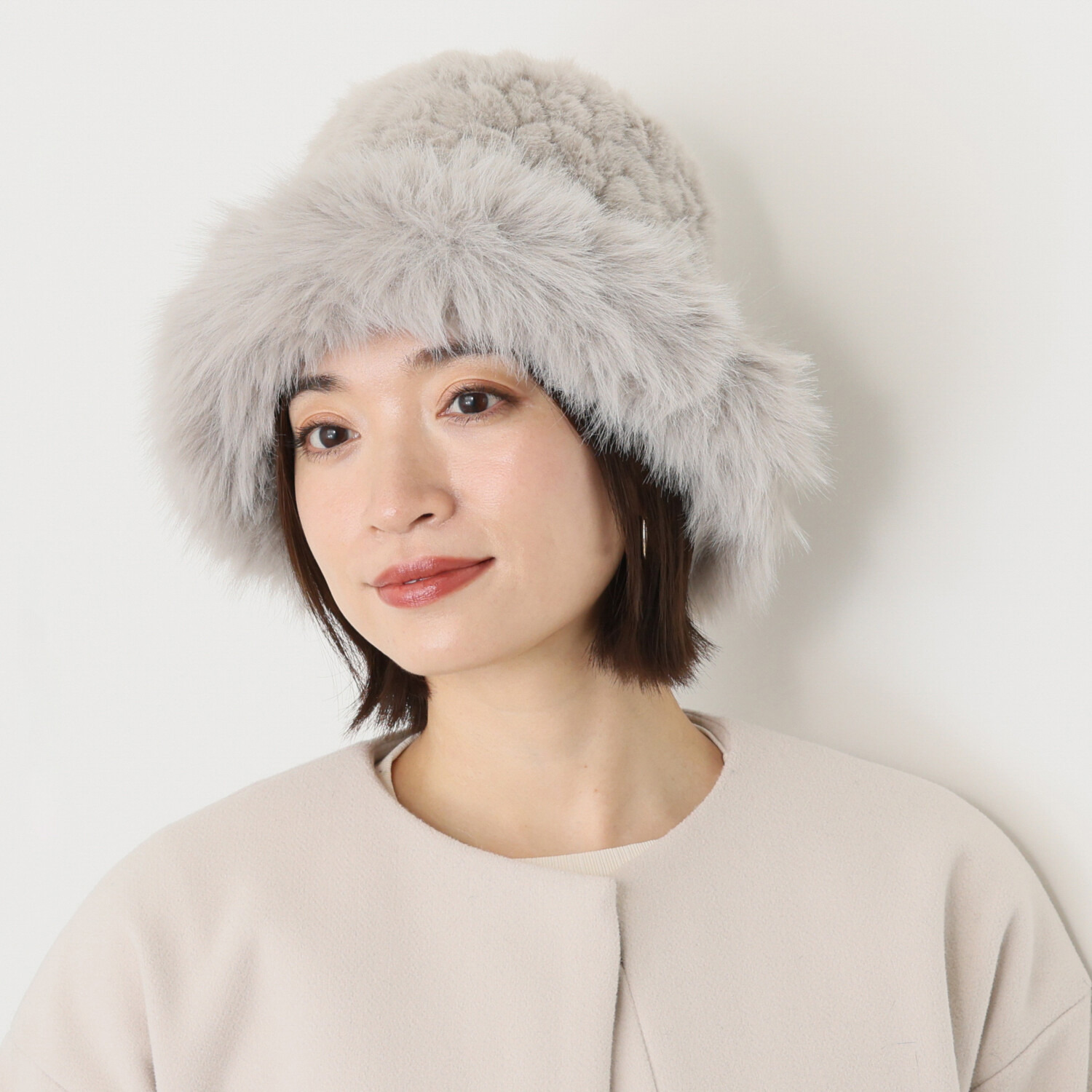 ドンナルマ ふわふわフェイクファー バケットハット- ショップチャンネル