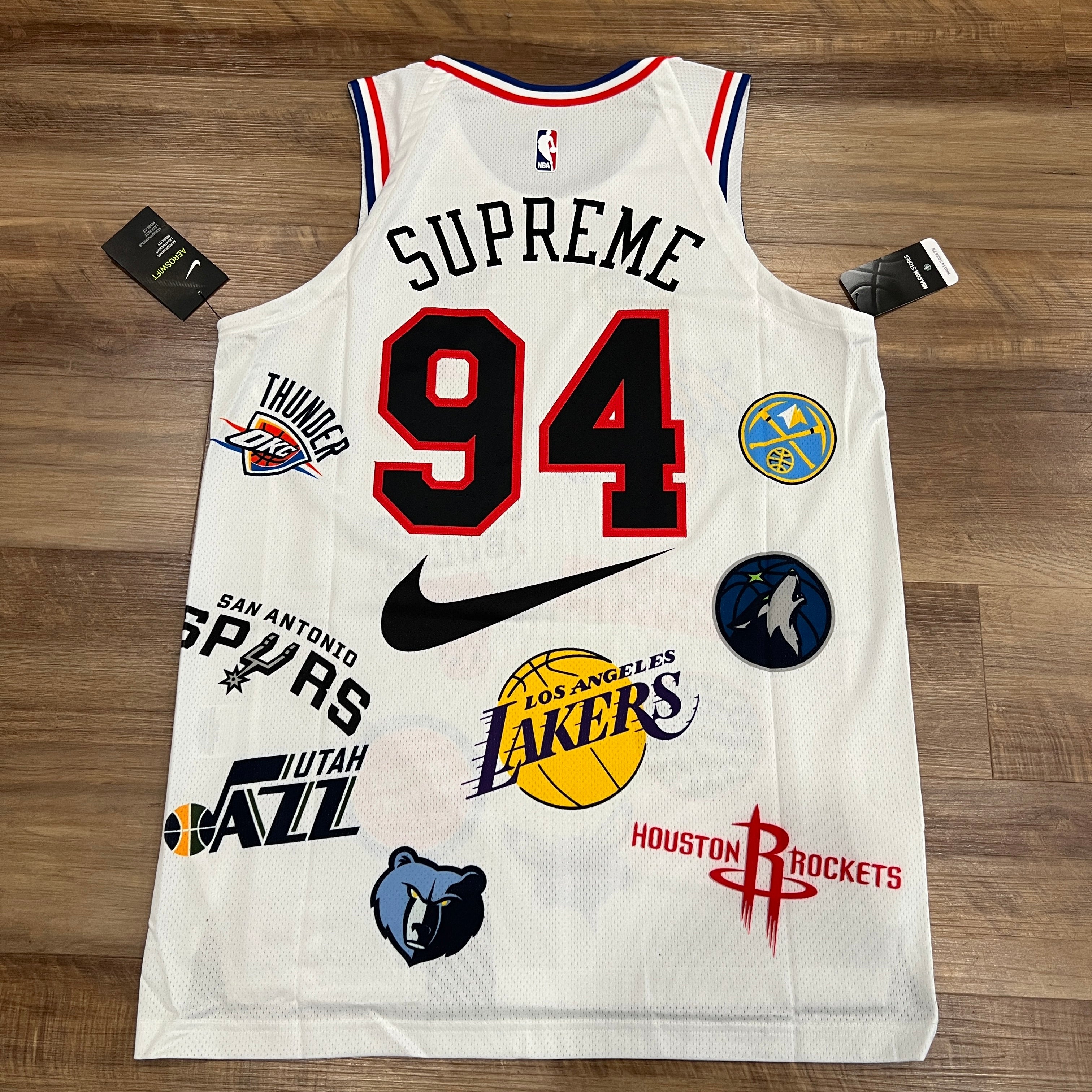 Supreme Nike/NBA Teams Authentic Jersey White – Holy Ground