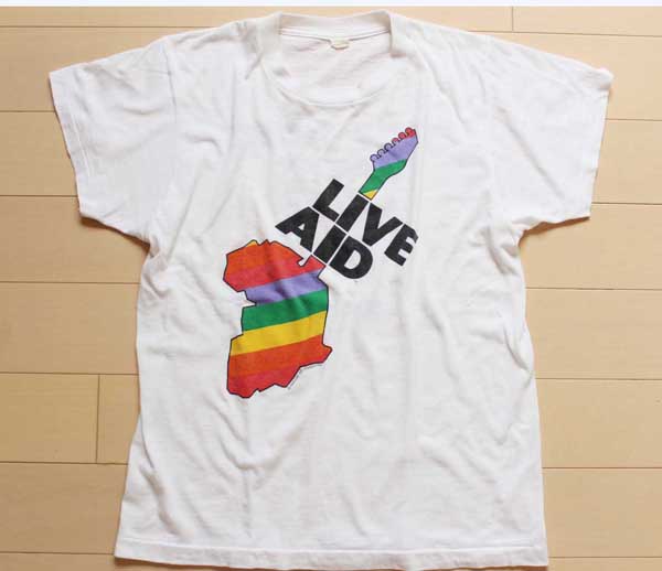 80s USA製 LIVE AID Tシャツ - Sixpacjoe Web Shop