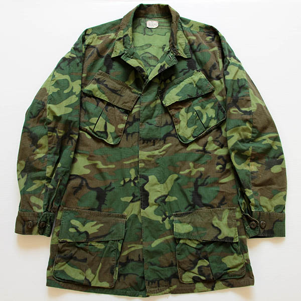 米軍実物 60's ⑤⓪ ジャングルファティーグ ERDL ブラウン 美品 60's