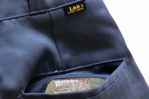 デッドストック☆60s USA製 Leeリー レーヨン混 ワークパンツ ブルー