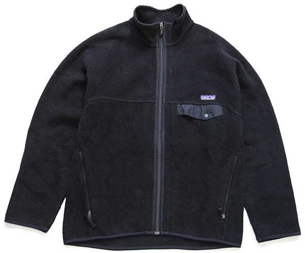 最新 み*き様 美品 黒黒 patagonia スナップT シンチラ フリース 00s