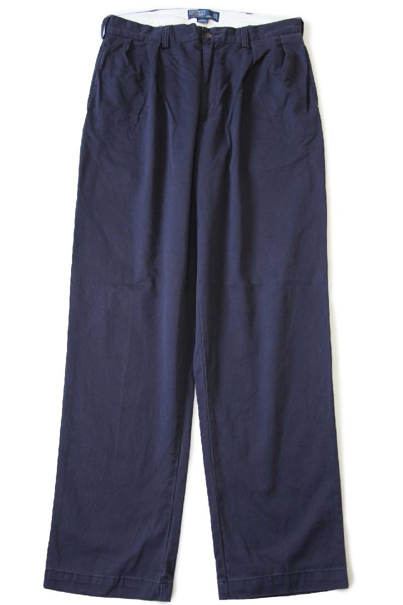 00s ポロ ラルフローレン ANDREW PANT ツータック コットン チノパン