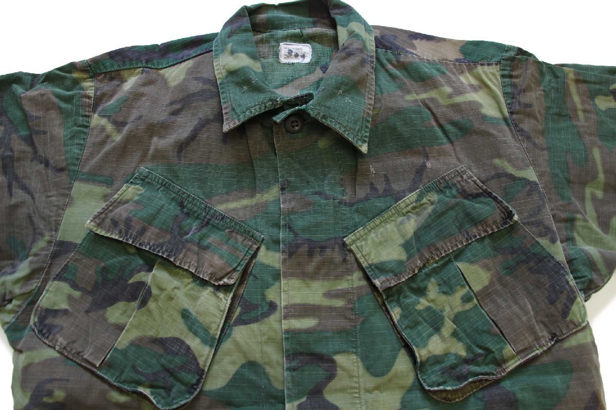 70s 米軍 U.S.ARMY ERDL ミックスリーフカモ ジャングルファティーグ