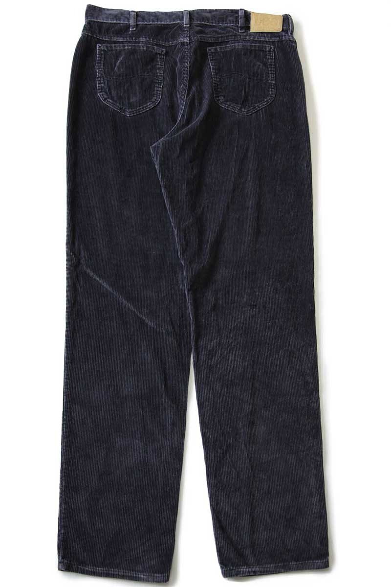 80s USA製 Leeリー 205 太畝コーデュロイパンツ 濃紺 w38 L34
