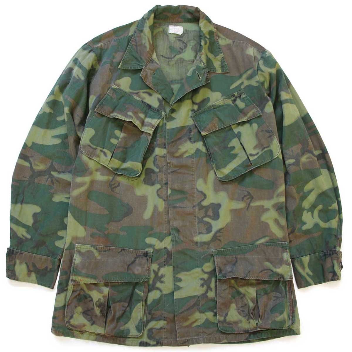 60s 米軍 U.S.ARMY ERDL グリーンリーフカモ ジャングルファティーグ