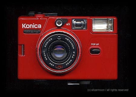 KONICA フィルムレンズ C35 EF3 レッド