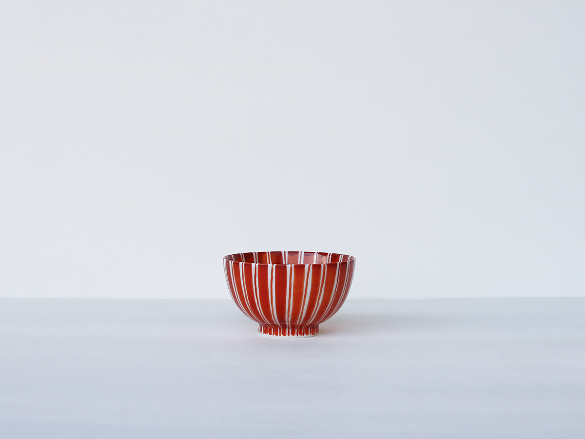 呉須 / 赤絵 古染十草 お茶碗 波佐見焼