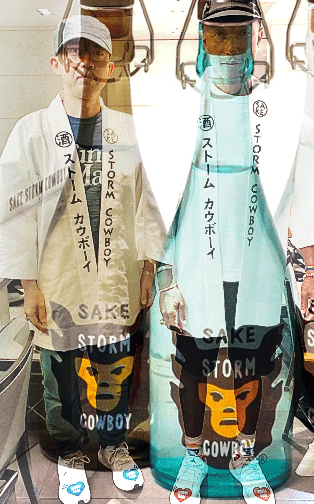 Pharrell and NIGO's SAKE STORM COWBOY brand releases full set