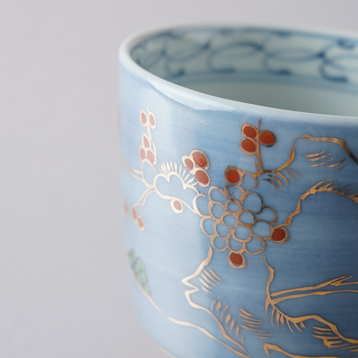 明治青ガラス 斜め捻じ紋 盃 猪口 明治青ガラス 斜め捻じ紋 盃 猪口