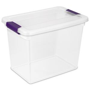 Sterilite 1757 - 66 Qt. ClearView™ Latch Box Sweet Plum 17571706