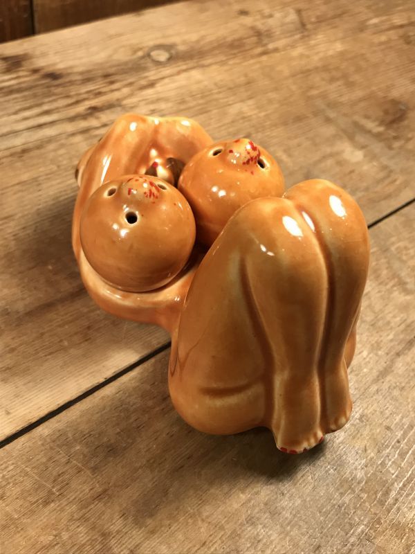 Nude Boob Lady Ceramic Salt & Pepper ヌード ビンテージ ソルト