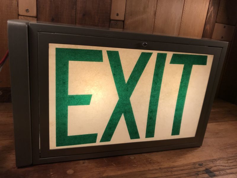 Fiberglass “Exit” Light Up Sign イグジット ビンテージ ライトアップ