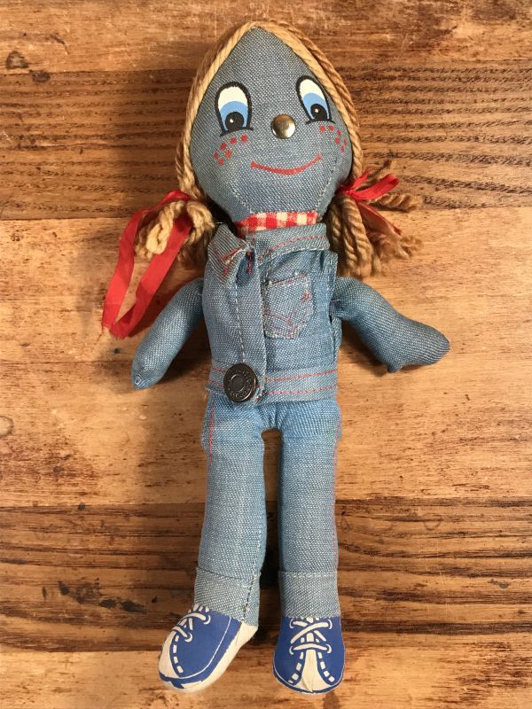Knickerbocker Levi's Denim Rug Doll リーバイス ビンテージ