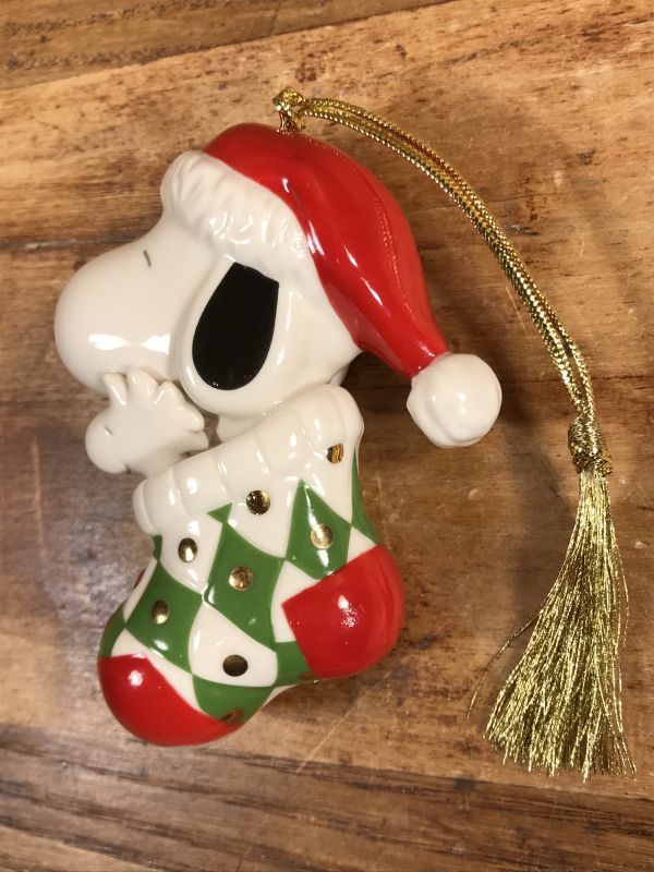 Lenox Peanuts Snoopy Christmas Ceramic Ornament スヌーピー