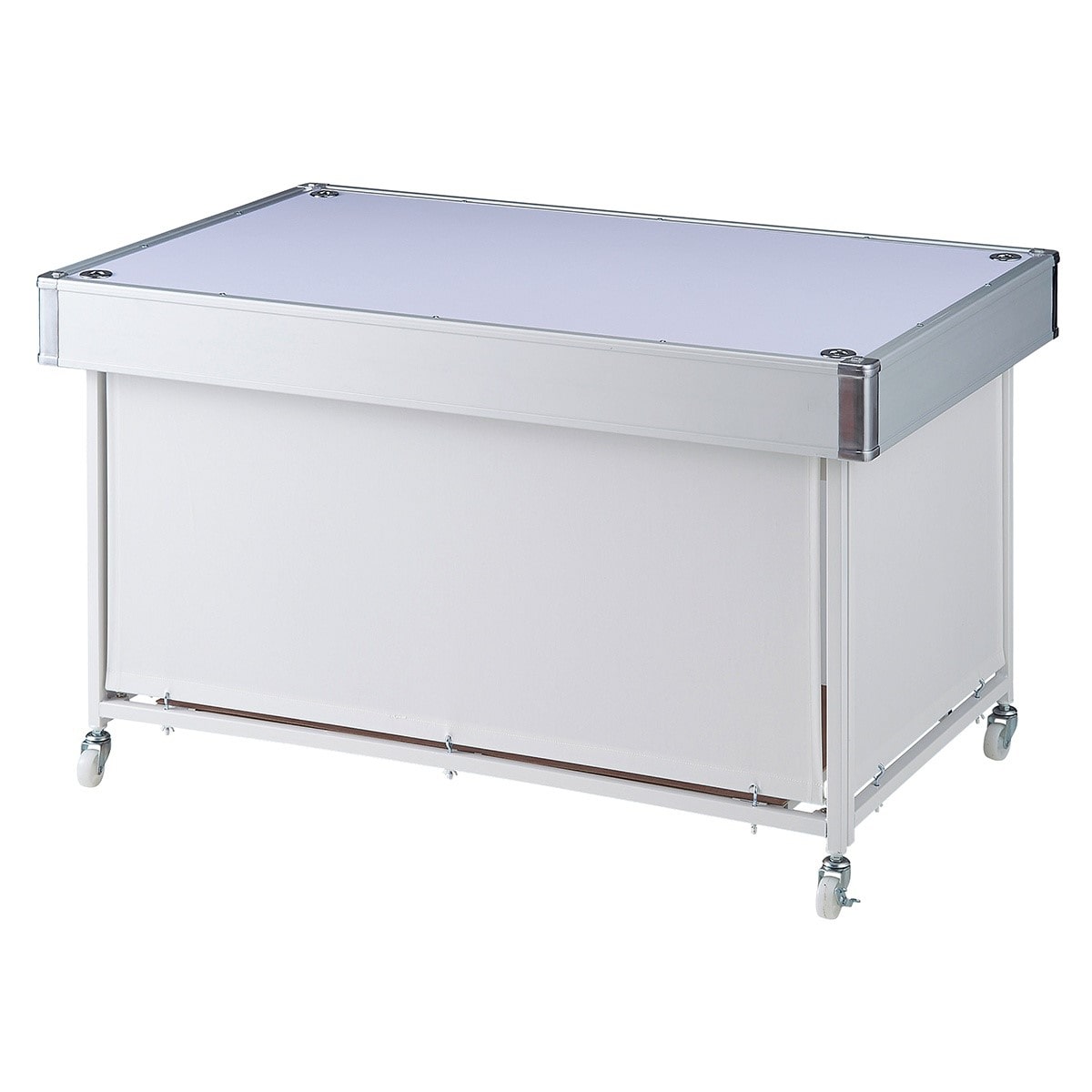 4面回転ネット什器スリム ロングタイプ 黒〔ストエキオリジナル〕