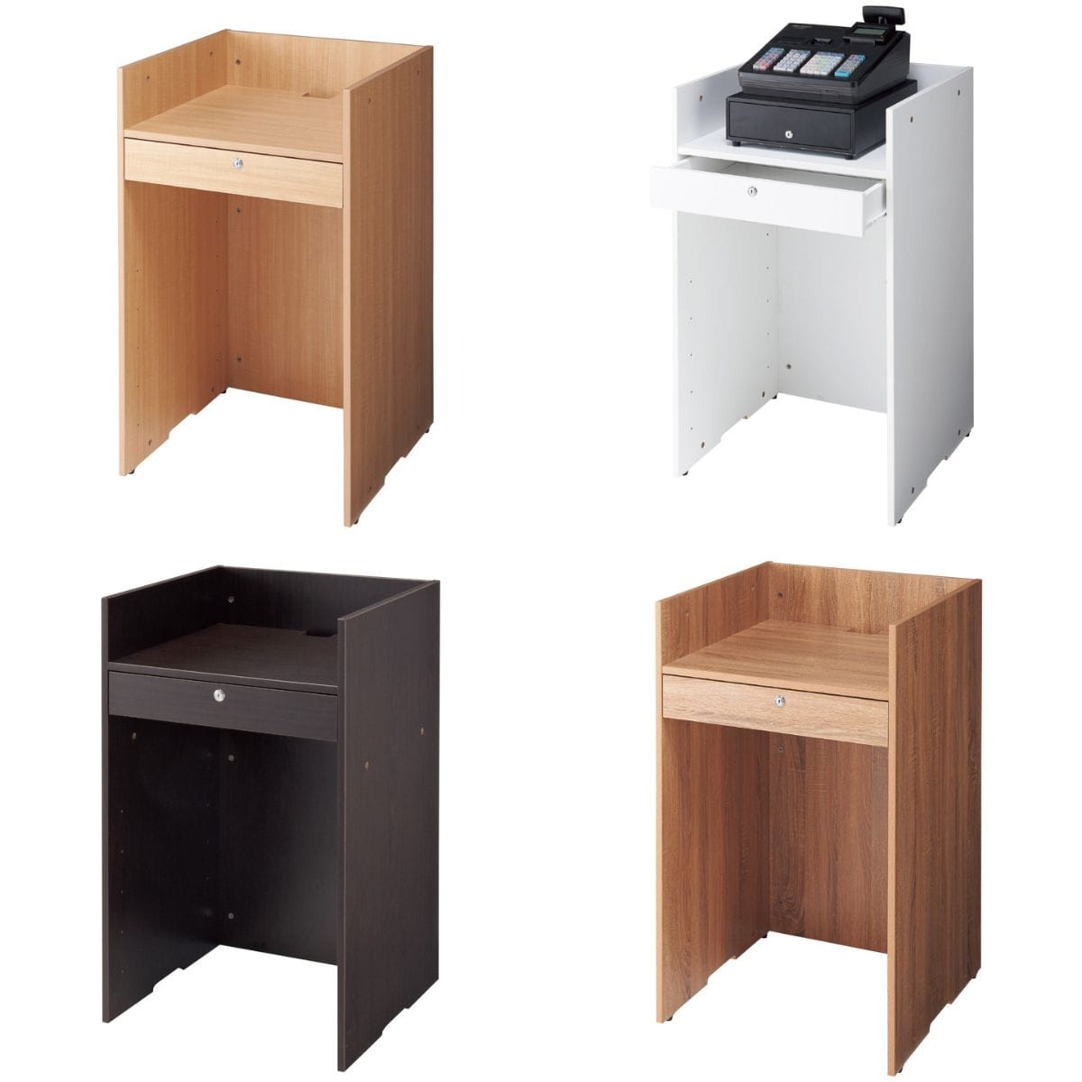 木製レジ台〔ストエキオリジナル〕 エクリュ