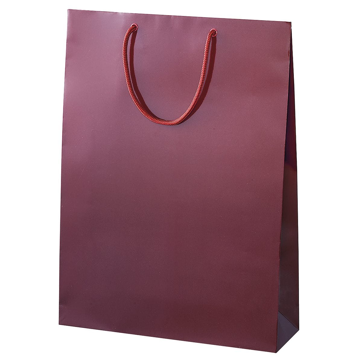 HEIKO 紙袋 ブライトバッグ エンジ 9.5×8×29cm