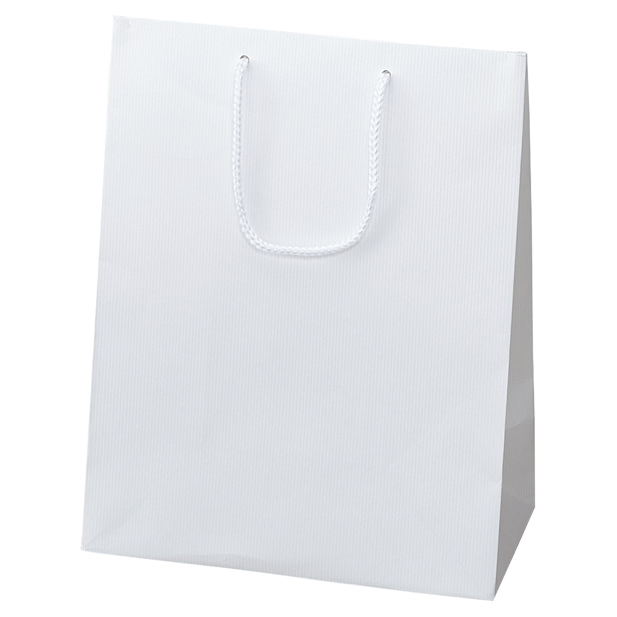 HEIKO Kバッグ 手提げ紙袋 エンボス 白 10×7×12cm