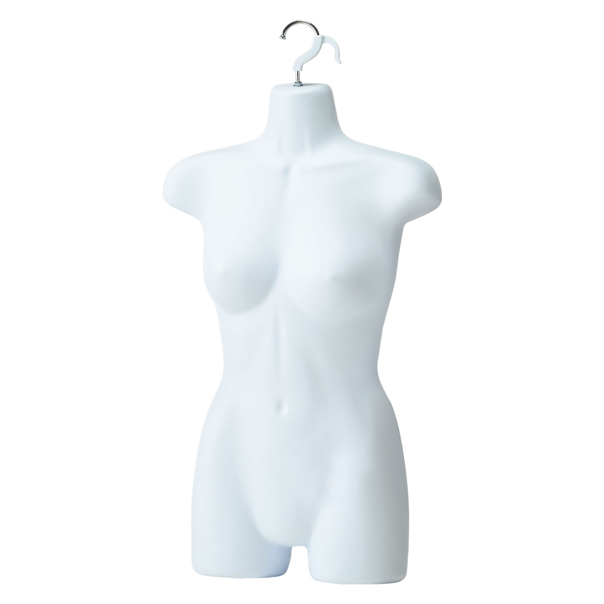 婦人前面ハーフトルソー(つや消しタイプ)〔ストエキオリジナル〕 腕無し 黒