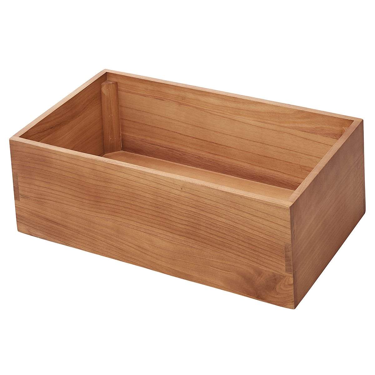 木製ボックスディスプレイ 桐材 ブラウン〔ストエキオリジナル〕 幅45
