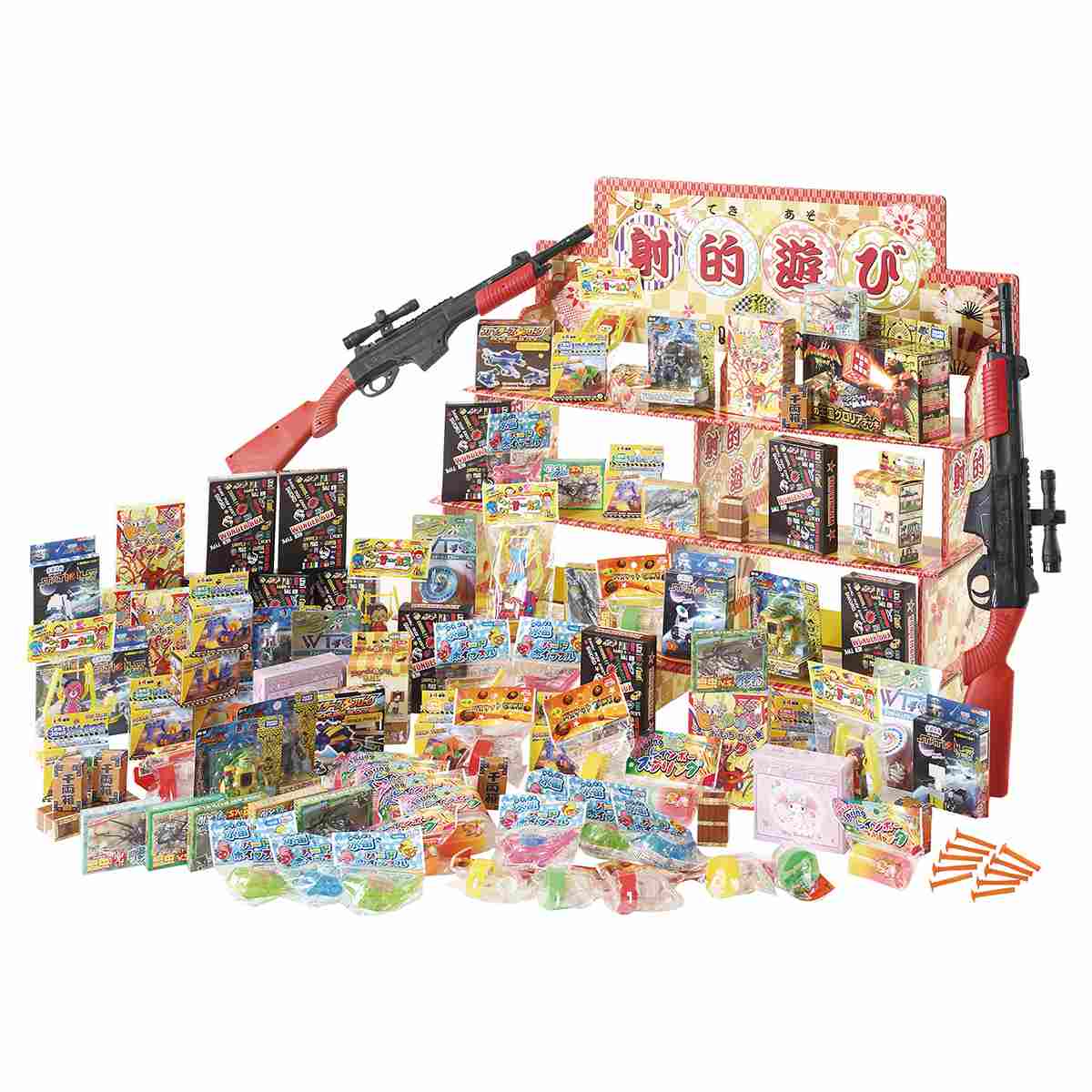 100人用】縁日気分射的チャレンジ おもちゃセット