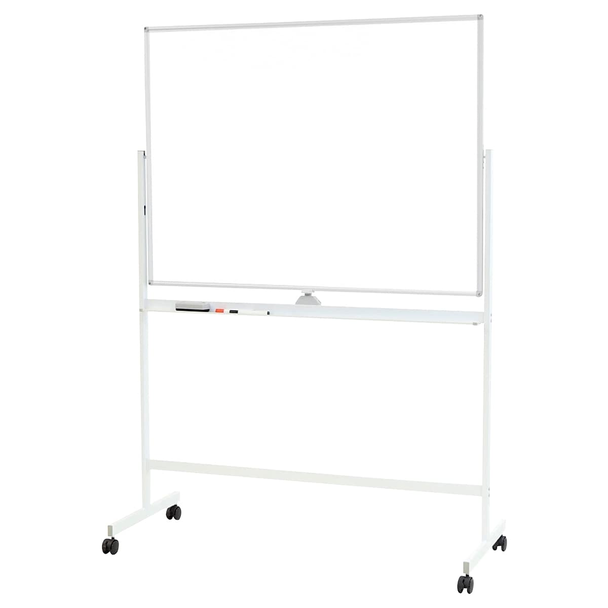 ホワイトボード 移動式 キャスター付き 両面 幅180cm 高さ90c