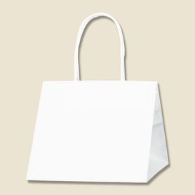 25枚】HEIKO 紙袋 Pスムースバッグ 22-22 白無地