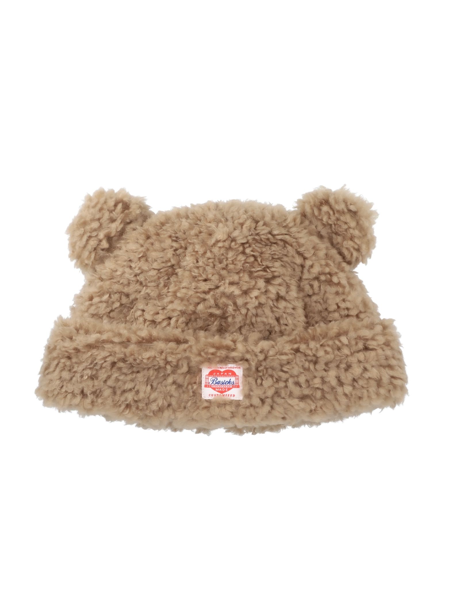 新品タグ付き】BASICKS クマ耳ニット帽 新品タグ付き】BASICKS クマ耳