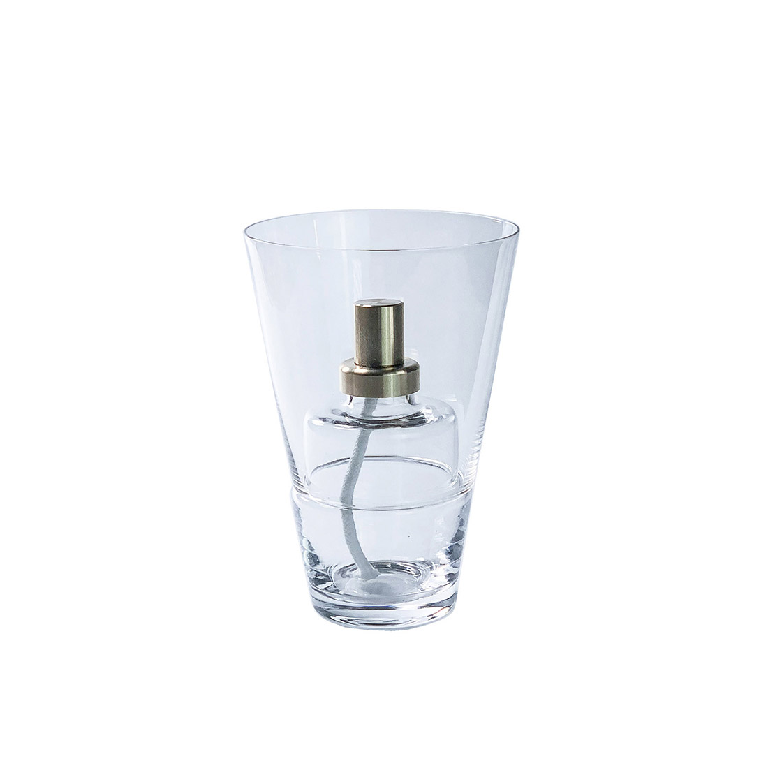 オイルランプの台瑠璃色に花模様 オイルランプの台瑠璃色に花模様