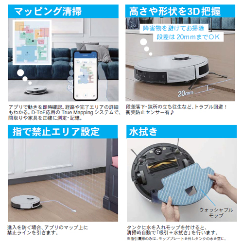 スギカウ / 掃除機&水拭きロボ DEEBOT N8 PRO セット