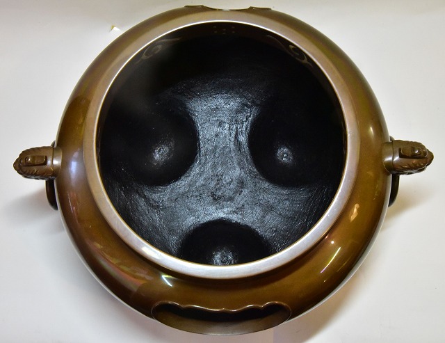 畠春斎 平丸釜添唐銅鬼面風炉 すいぎょく園｜創業百年、お茶の「すい