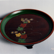 作品紹介：漆器（桑名盆・建築）｜桑名塗師「山本翠松」