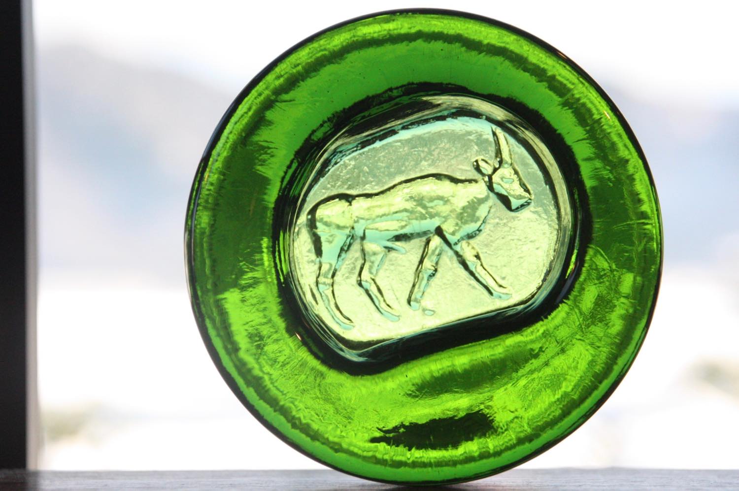 エリックホグラン アッシュトレイ 灰皿 小物入れ 北欧 ガラス 雄牛