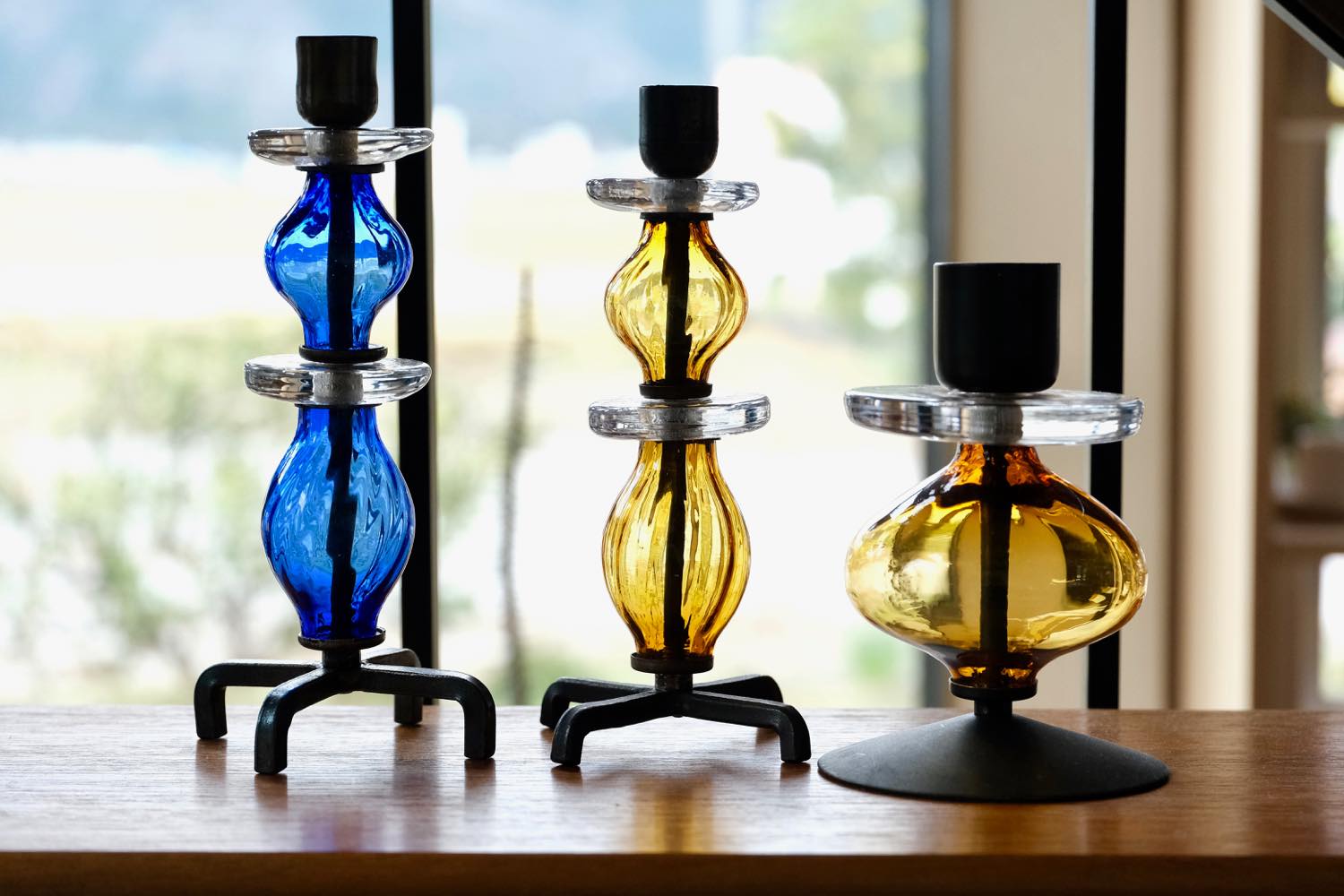 Erik Höglund ヴィンテージキャンドルスタンド（ブルー） | Lido