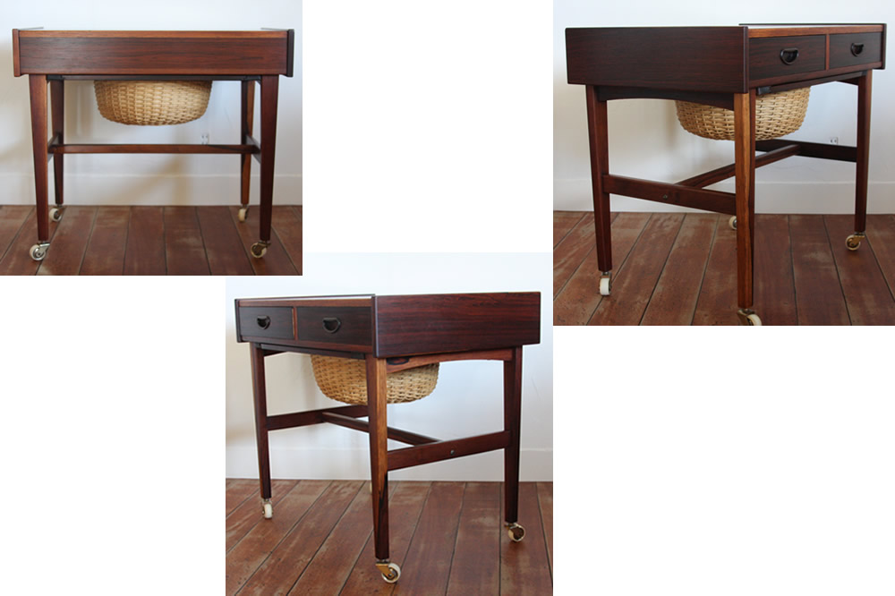 デンマーク 北欧ヴィンテージ サイドテーブル ローズウッド 北欧家具