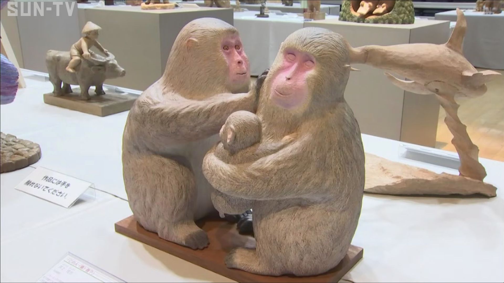 ぬくもりのある作品 木の彫刻「木彫フォークアートおおや」 - サン