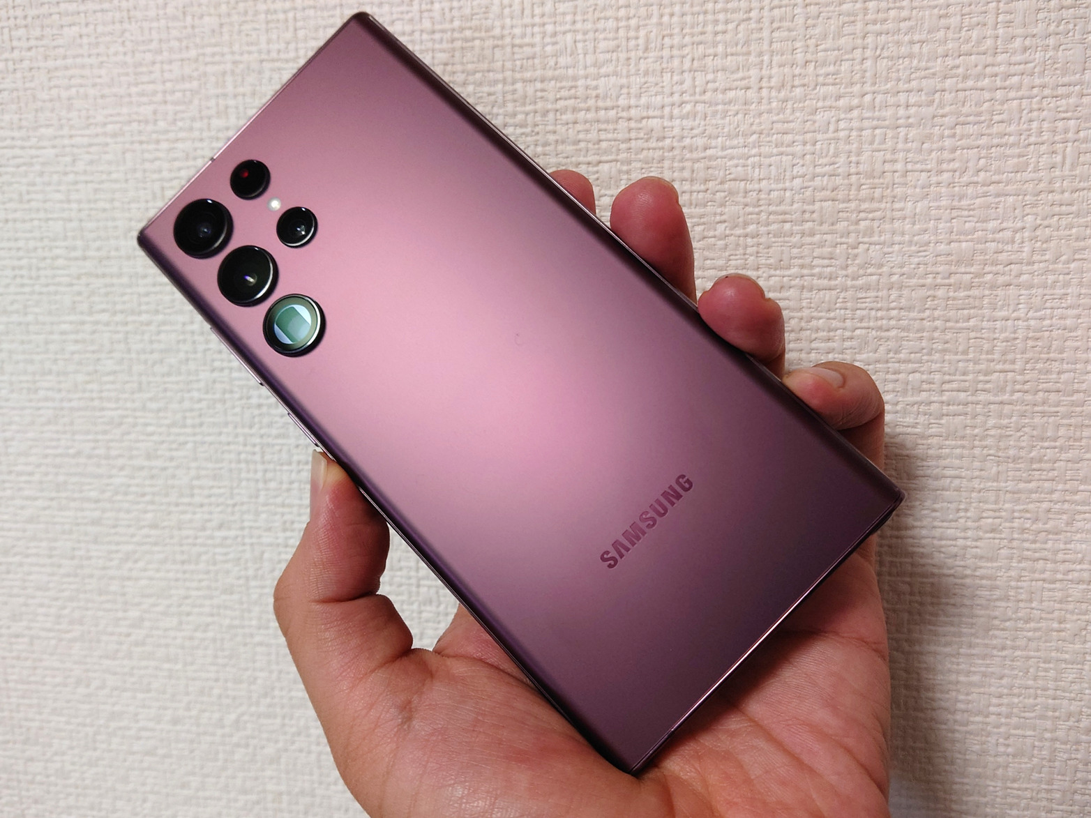 Galaxy S22 Ultra au SCG14 バーガンディ SAMSUNG - Galaxy S22 Ultra