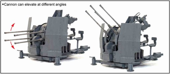 航空機・ヘリコプター 1/6 2cm Flakvierling 38 Mid Production 1/6