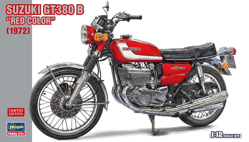 Suzuki GT380 B Red Color Hasegawa 21756