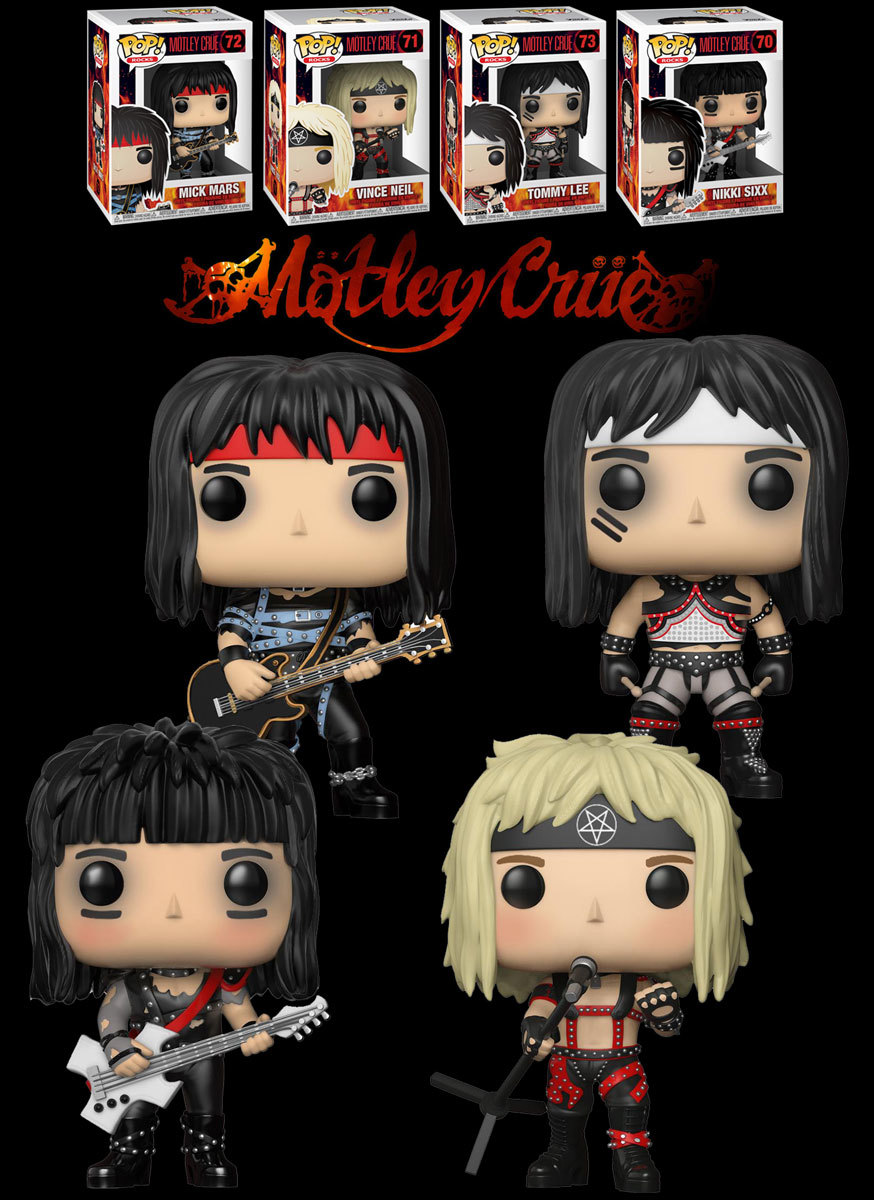 Funko POP! Rocks Motley Crue Bundle (4 POPs) - New, Mint Condition