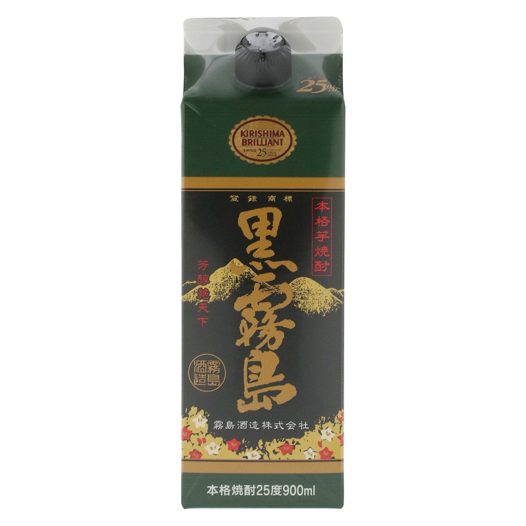 黒霧島 25度 900mlパック – 酒類ドットコム