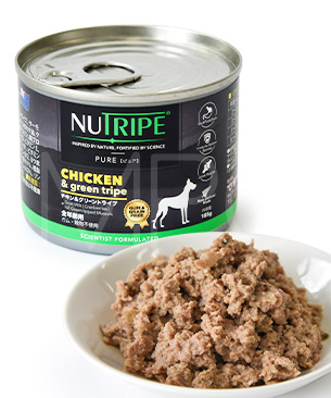 ニュートライプ DOG ピュア ビーフ&グリーントライプ缶 185g