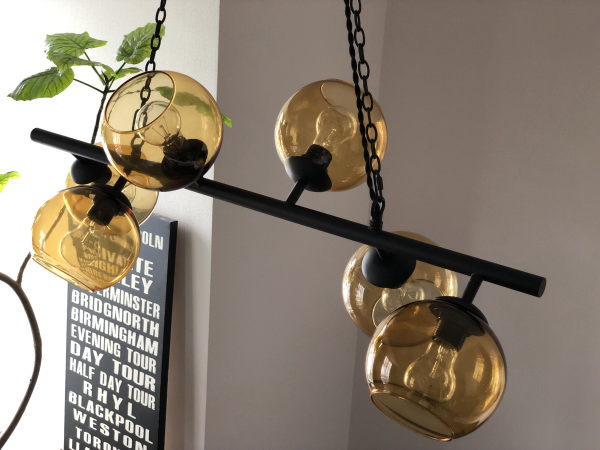 ビアリッツ6 BIARRITZ6 6灯 ガラスペンダントライト GS-017 【HERMOSA