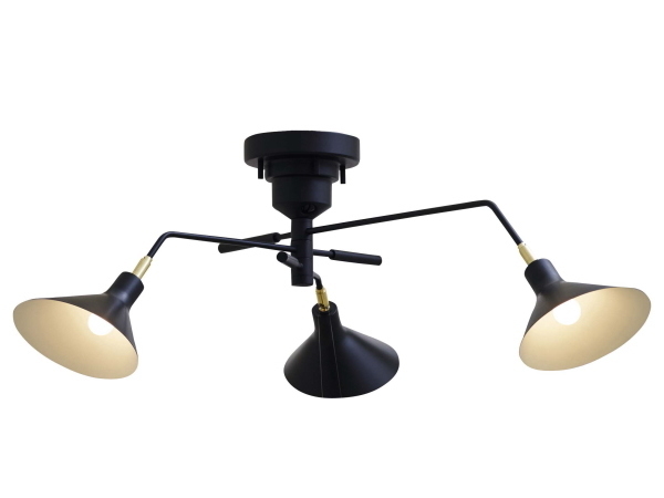 送料無料 RONNE（ロネ）3灯シーリングライト（リモコン付き